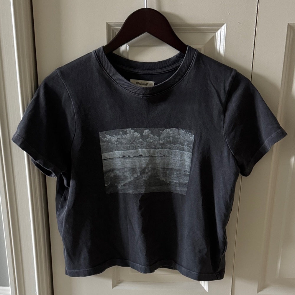 Madewell Dark Gray Graphic T-Shirt